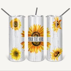 Made2order Personalized Sunflower 20oz tumbler